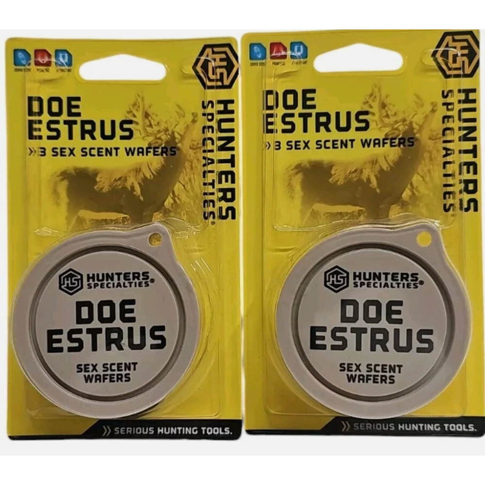 Lot2 Hunter Specialties Doe Estrus Cover Scent Wafers Pin On 3Per Deer Hunting